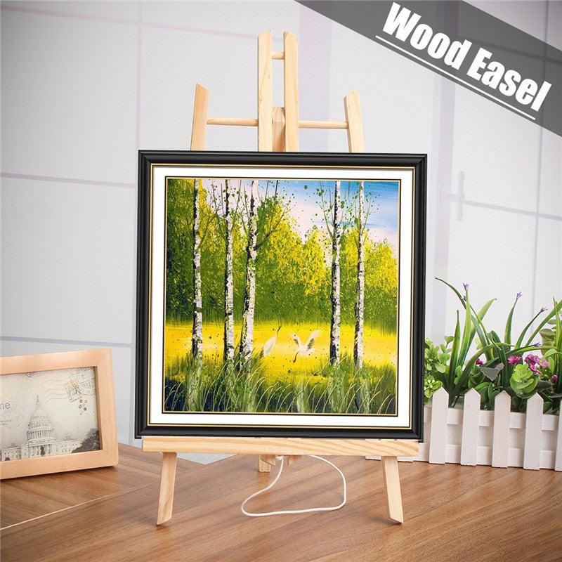 A4/A3 Beech Wood Table Easel For Artist Easel Painting Craft Wooden Stand For Party Decoration Art Supplies 30cm/40cm/50cm